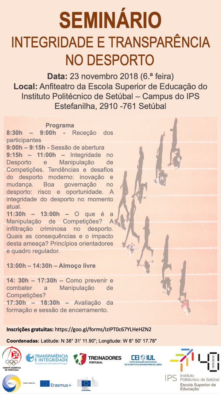 Seminário "Integridade e Transparência no Desporto"